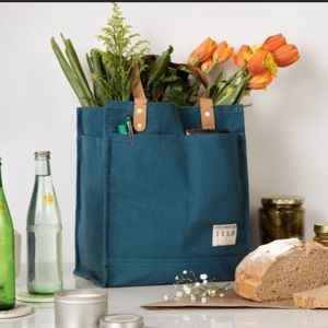 Feed Projects carryall tote bag blue